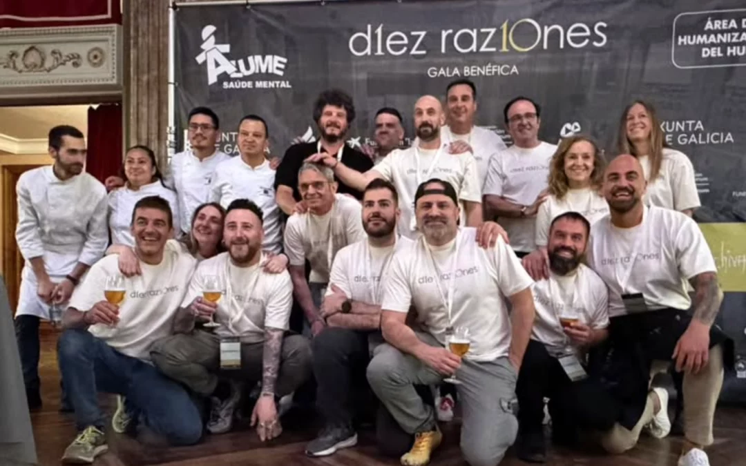 Compromiso e alta cociña na gala benéfica Diez Razones
