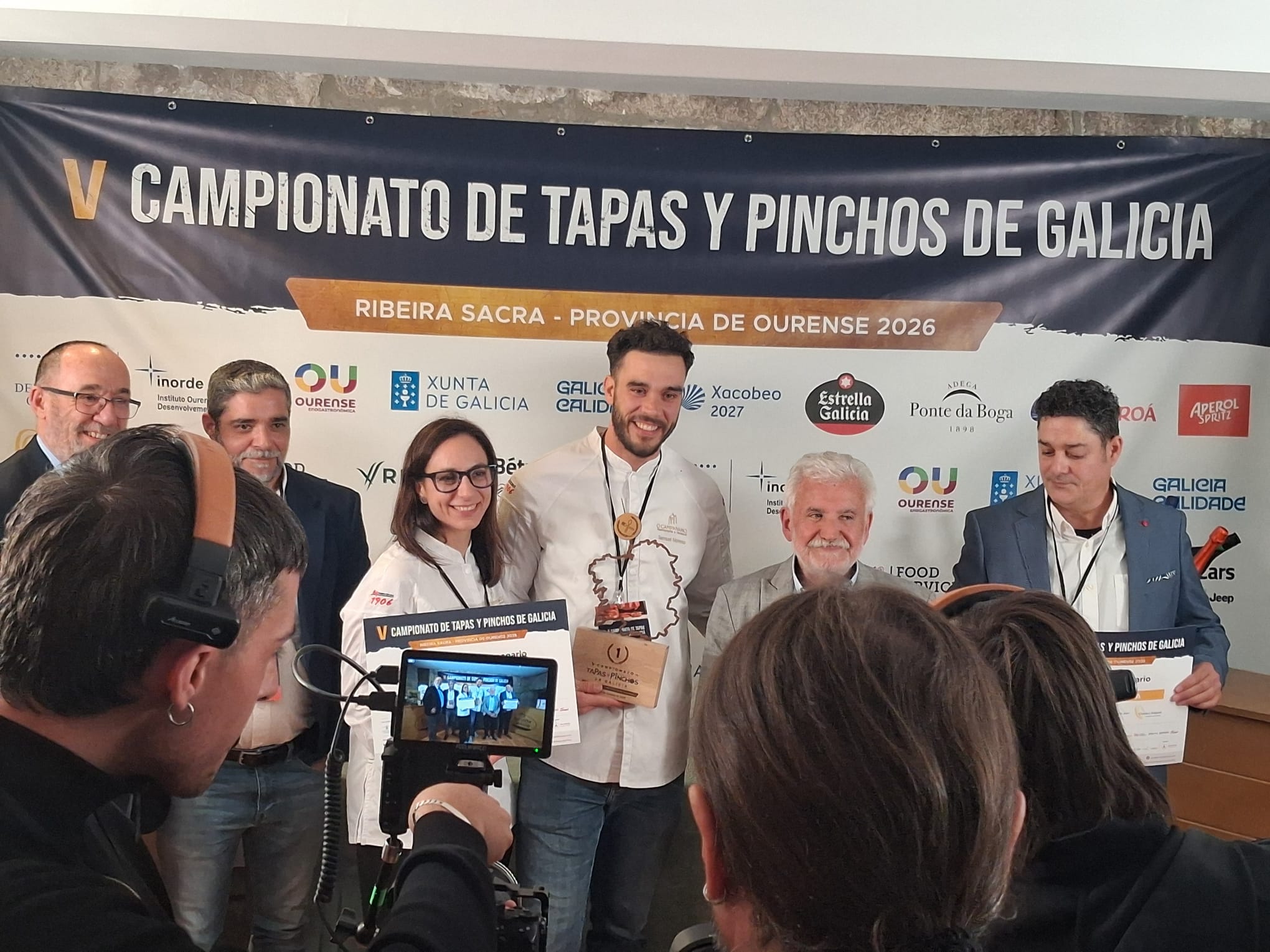 Entrega de premios do V Campionato de Tapas e Pinchos de Galicia en San Pedro de Rocas.